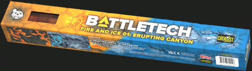BattleTech: Battle Mat - Fire and Ice 01: Erupting Canyon