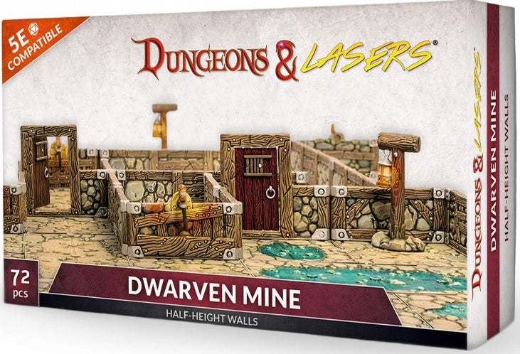Dungeons & Lasers: Dwarven Mines Half-Height Walls