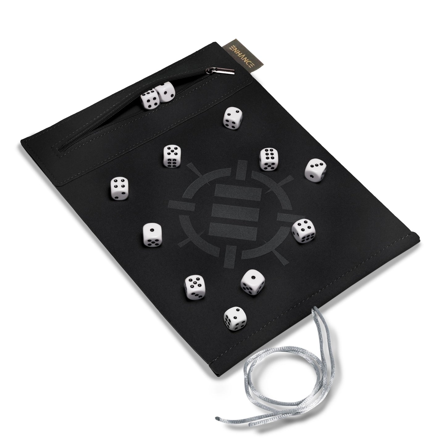 Roll on a Scroll: Dice Case and Dice Set - White (12d6)