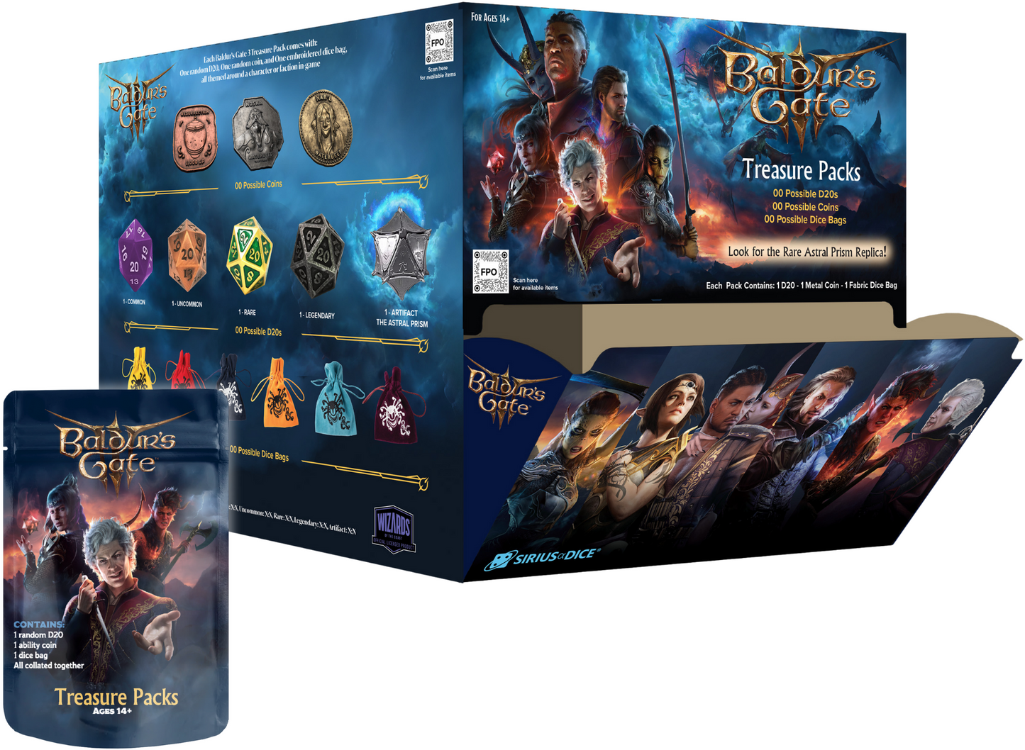 D&D Baldur's Gate 3 Treasure Packs
