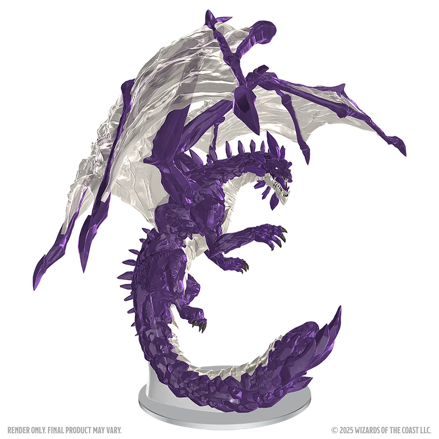 D&D Premium Unpainted Figure: Adult Amethyst Dragon