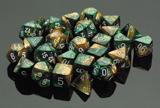 Gemini: 12mm D6 Gold Green/White (36)