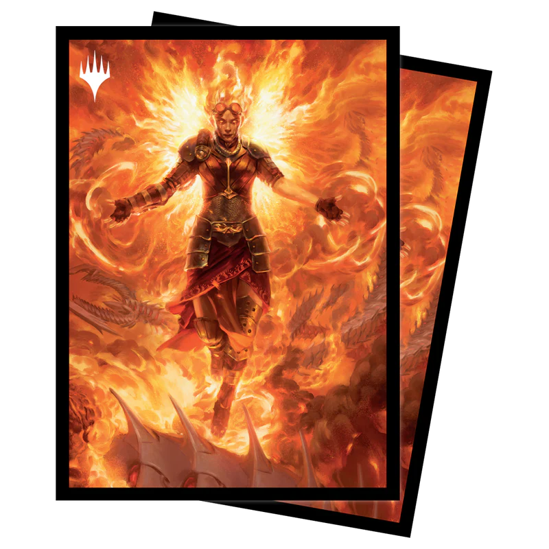 March of the Machine Chandra, Hope’s Beacon Standard Deck Protector Sleeves (100ct) for Magic: The Gathering