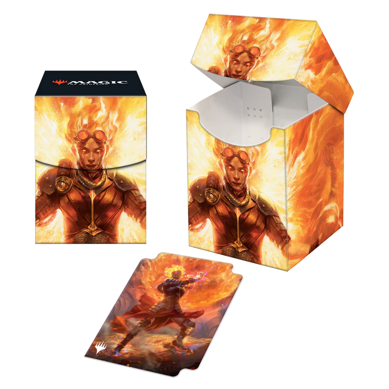 March of the Machine Chandra, Hope’s Beacon 100+ Deck Box for Magic: The Gathering