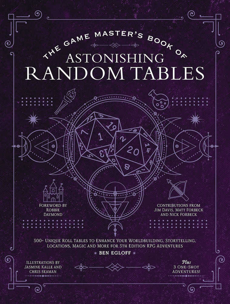 Game Masters Book Random Tables 5TH Edition Role Playing Game Adventure Hardcover