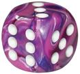 Festive 16mm D6 Violet/White (12)