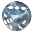Lustrous 12mm D6 Slate/White (36)