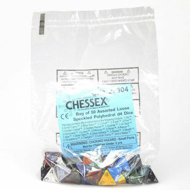 Speckled: D4 Poly Assorted Bag of Dice (50)