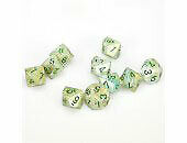 Poly D10 Marble Green/Dark Green (10)