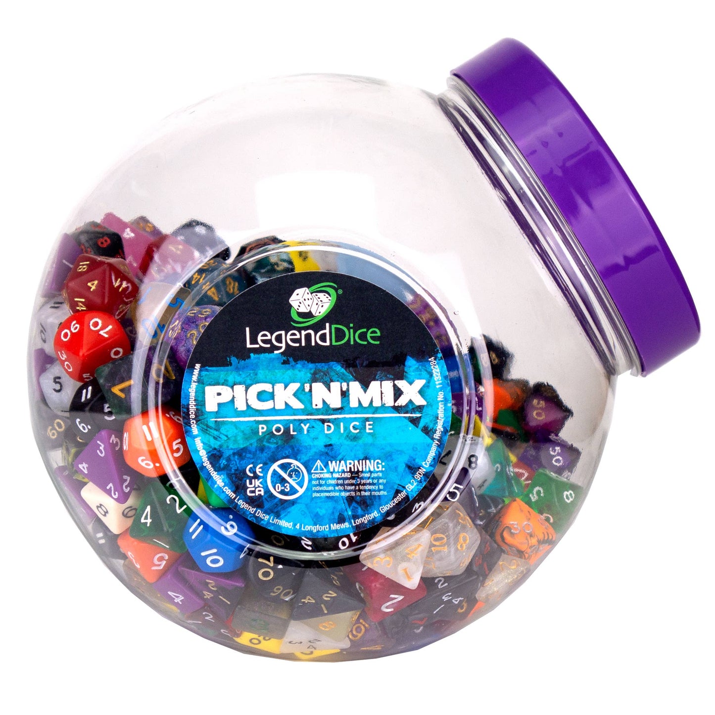 LegendDice Pick and Mix Point of Sale Dice pack - Jar + dice