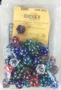 Translucent: Poly D20 Assorted Bag of Dice (50)