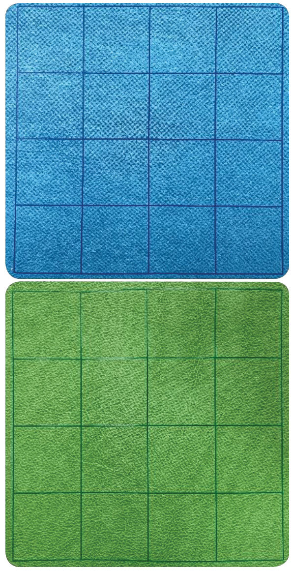 Megamat: 1in Reversible Blue-Green Squares (34.5in x 48in Playing Surface)