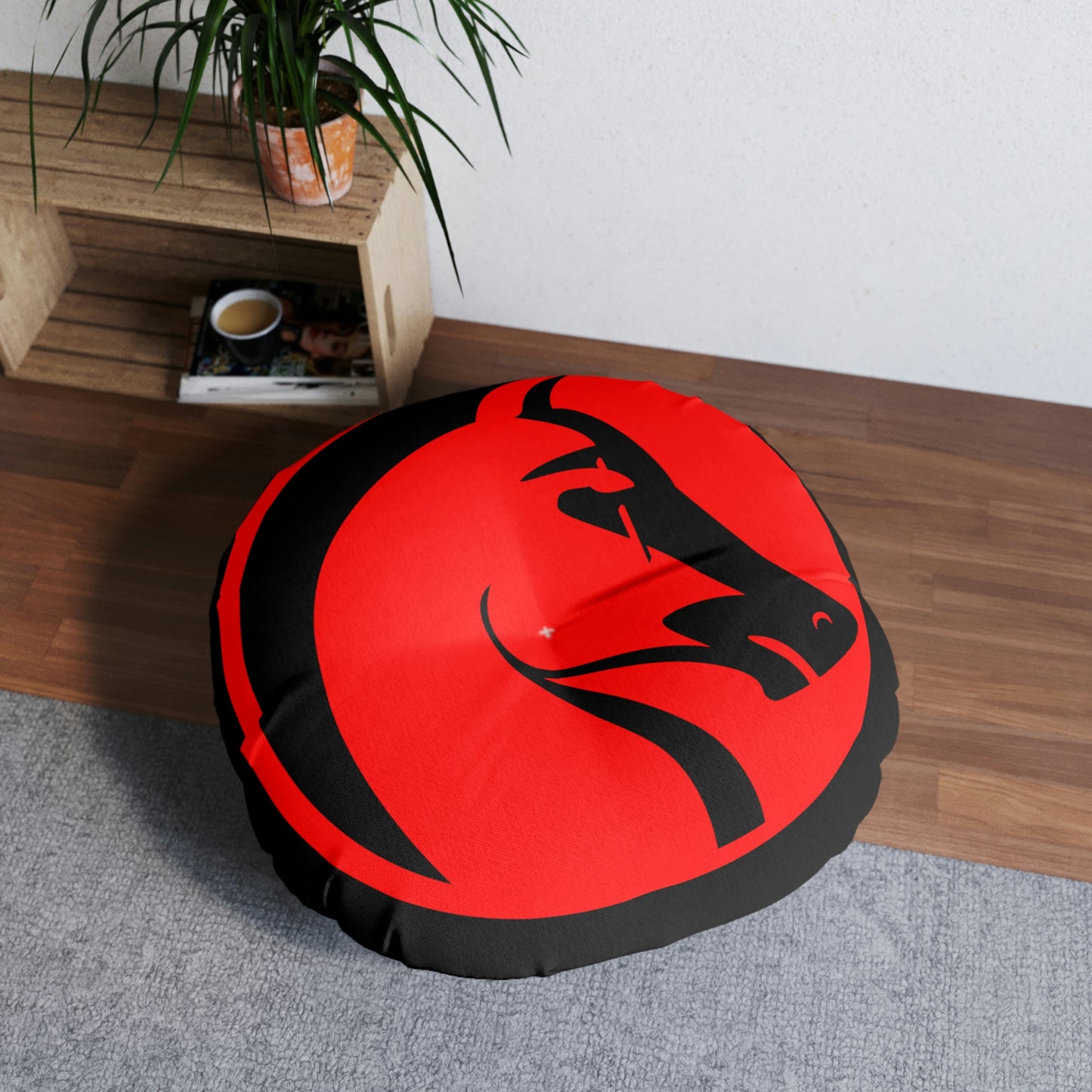 Tufted Floor Pillow, Round