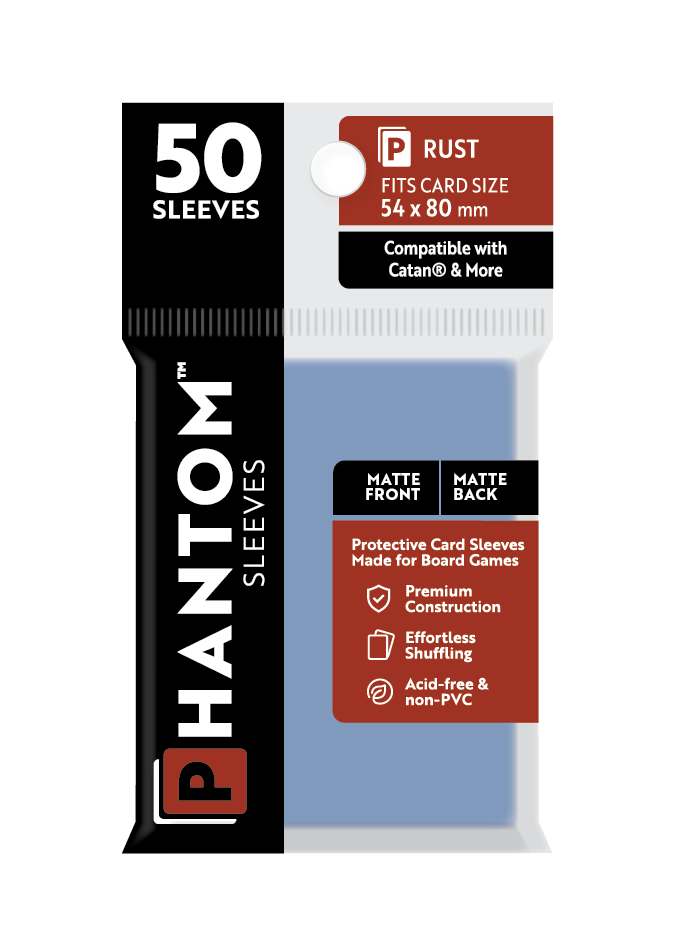 Phantom Sleeves: "Rust Size" (54mm x 80mm) - Matte/Matte (50)
