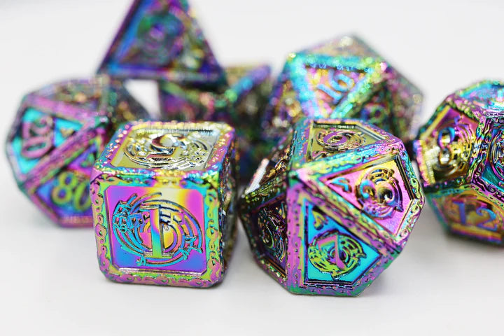 Foam Brain Games: Bardic Song Concerto Metal RPG Dice Set