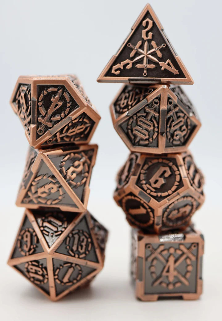 Foam Brain Games: King Arthur's Sword Metal RPG Dice Set
