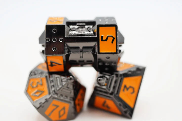 Dice 51: Moonlit Mars RPG Metal Dice Set