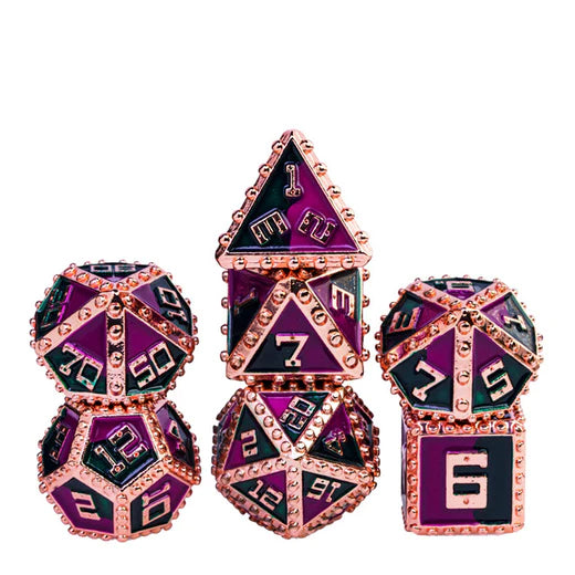 Foam Brain Games: Queen's Brigandine Armor Metal RPG Dice Set