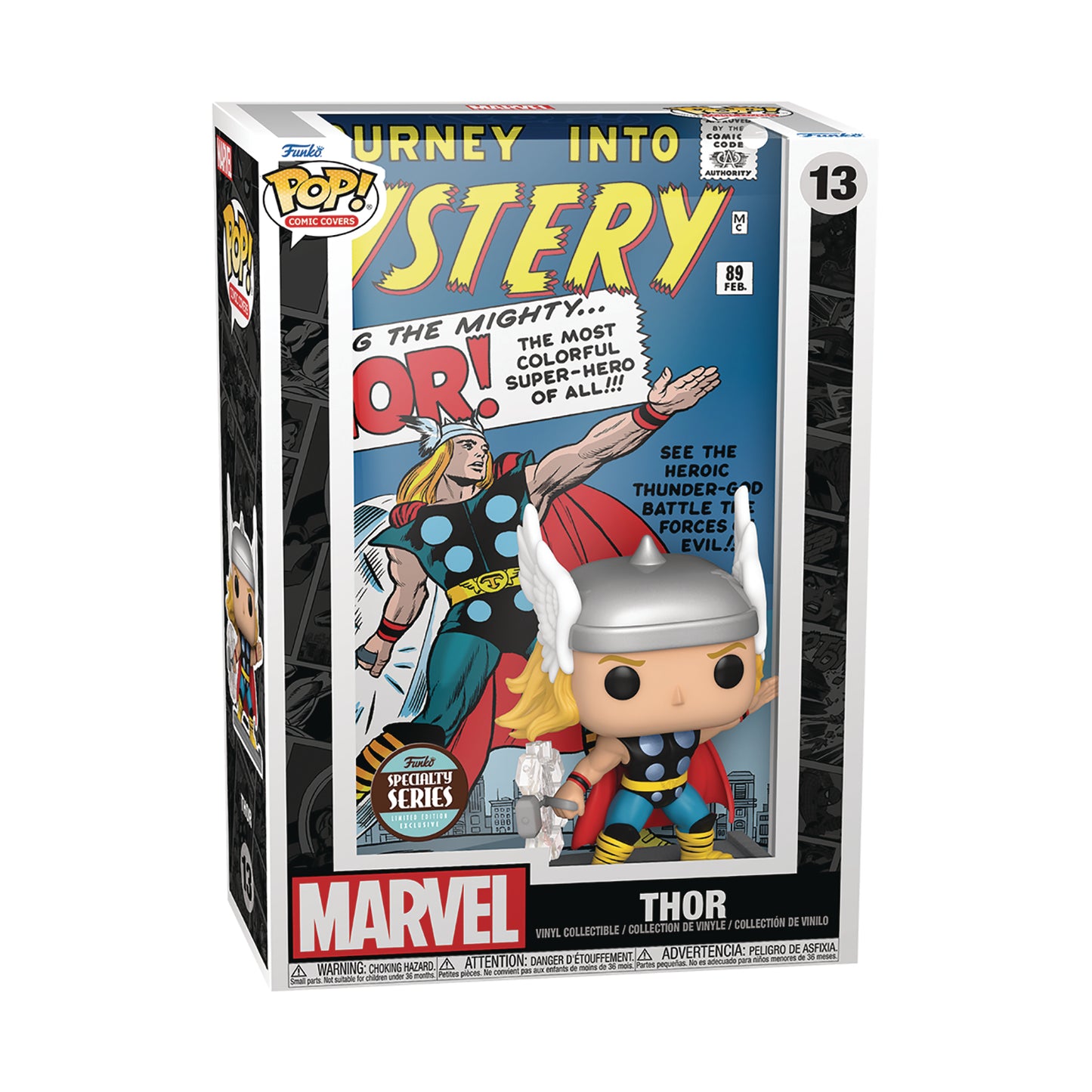 Pop Comic Cover Marvel Classic Thor Vinyl Figure