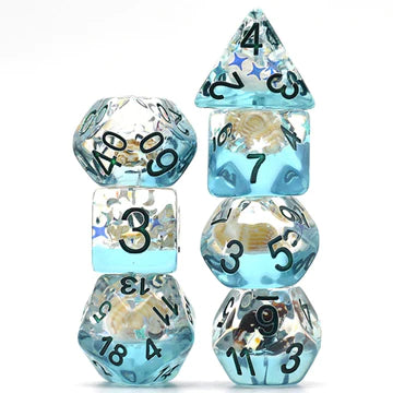 Foam Brain Games: Blue Beach Conch RPG Dice Set