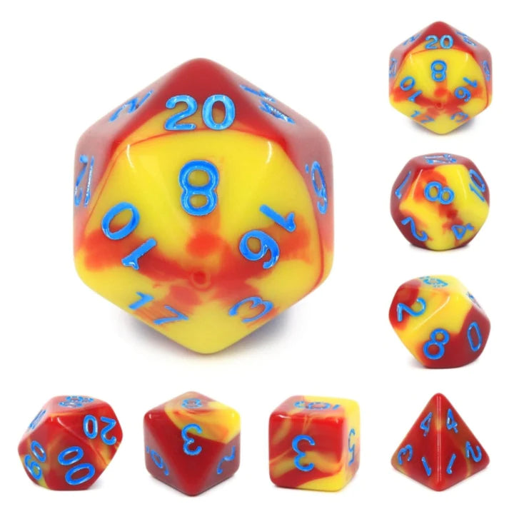 Foam Brain Games: Ketchup and Mustard RPG Dice Set