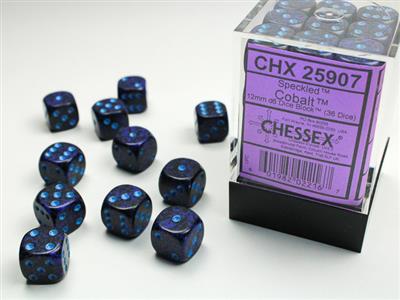 SPECKLED® 12MM D6 COBALT™ DICE BLOCK™ (36 DICE)