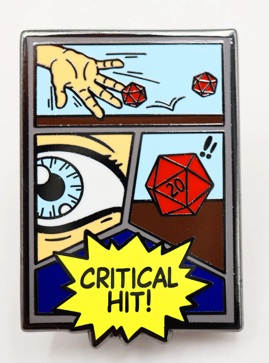 Foam Brain Games; Comic Panel Pin (Pin Bazaar Awesome Con 2021)