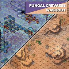 BattleTech: Battle Mat - Alien Worlds - Fungal Crevasse/Washout