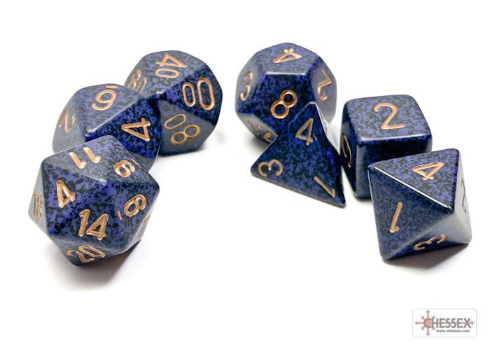 Speckled: Poly Set Golden Cobalt (7)