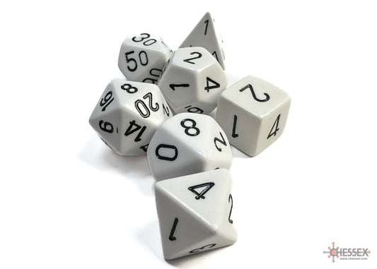 Opaque: Poly Set White/Black (7)