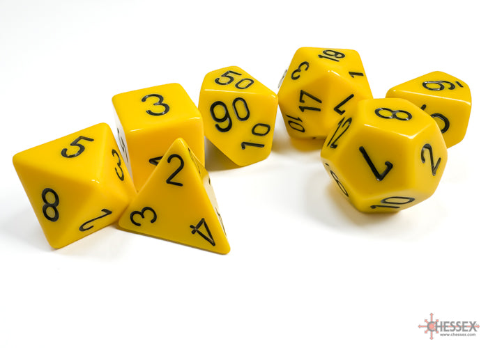 Opaque: Poly Set Yellow/Black (7)