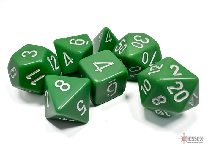 Opaque: Poly Set Green/White (7)