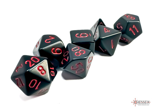 Opaque: Poly Set Black/Red (7)