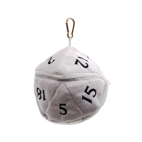 Ultra Pro Dice Bag: d20 Plush - D&D White w/ Black