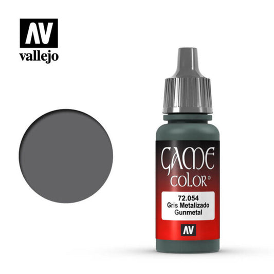 Vallejo Game Color: Metal - Dark Gunmetal 18 ml.