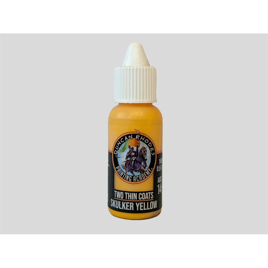 skulker yellow - two thin coats