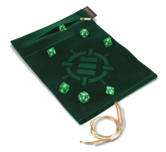 Roll on a Scroll: Dice Case and Dice Set - Green (7)
