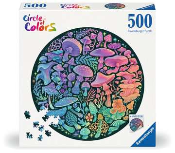 Puzzle - Circle of Colors - Mushrooms