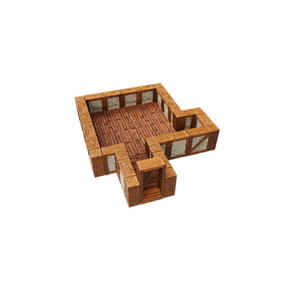 Warlock Tiles: Town & Village- 1 in. Straight Walls Expansion