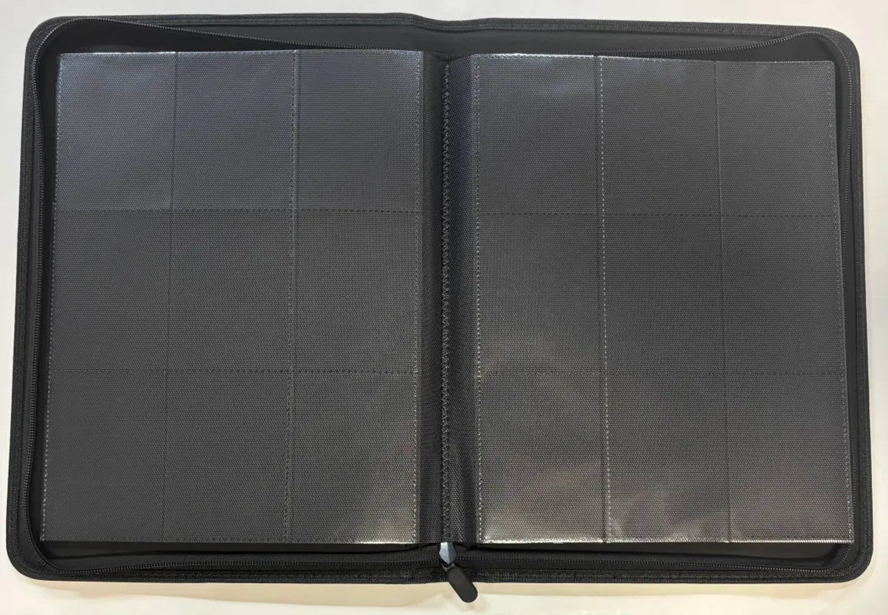 Aquamarine 9-Pocket Zipper Binder