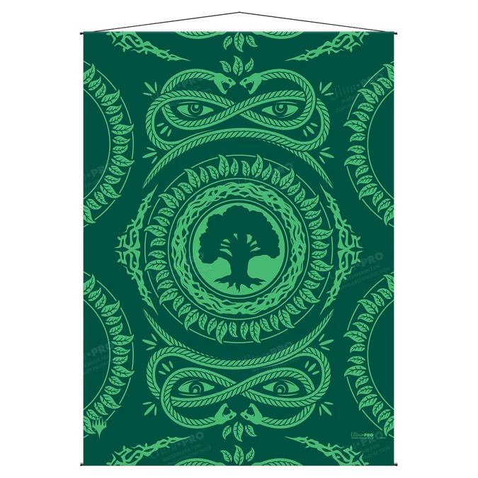 Magic the Gathering CCG: Mana 7 Wall Scroll Forest