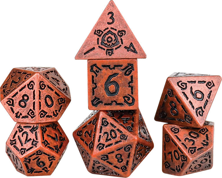 RPG Dice Set (7): Illusory Metal - Copper