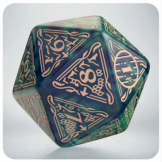 Jumbo D20 Spindown: Hobbit TCG Dice- Tideborn
