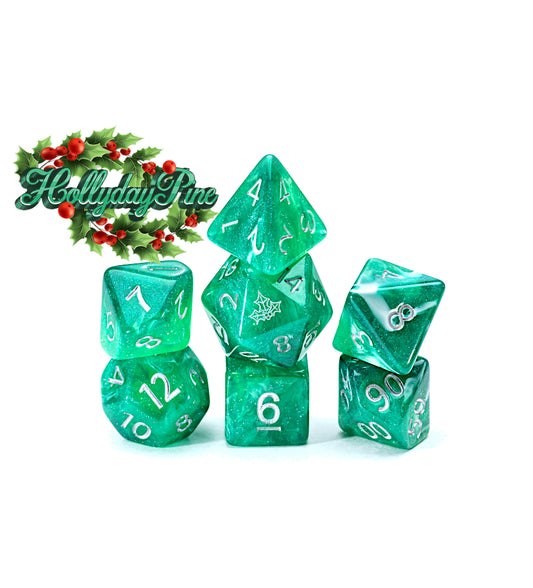 “Hollyday Pine” Christmas Aether Dice