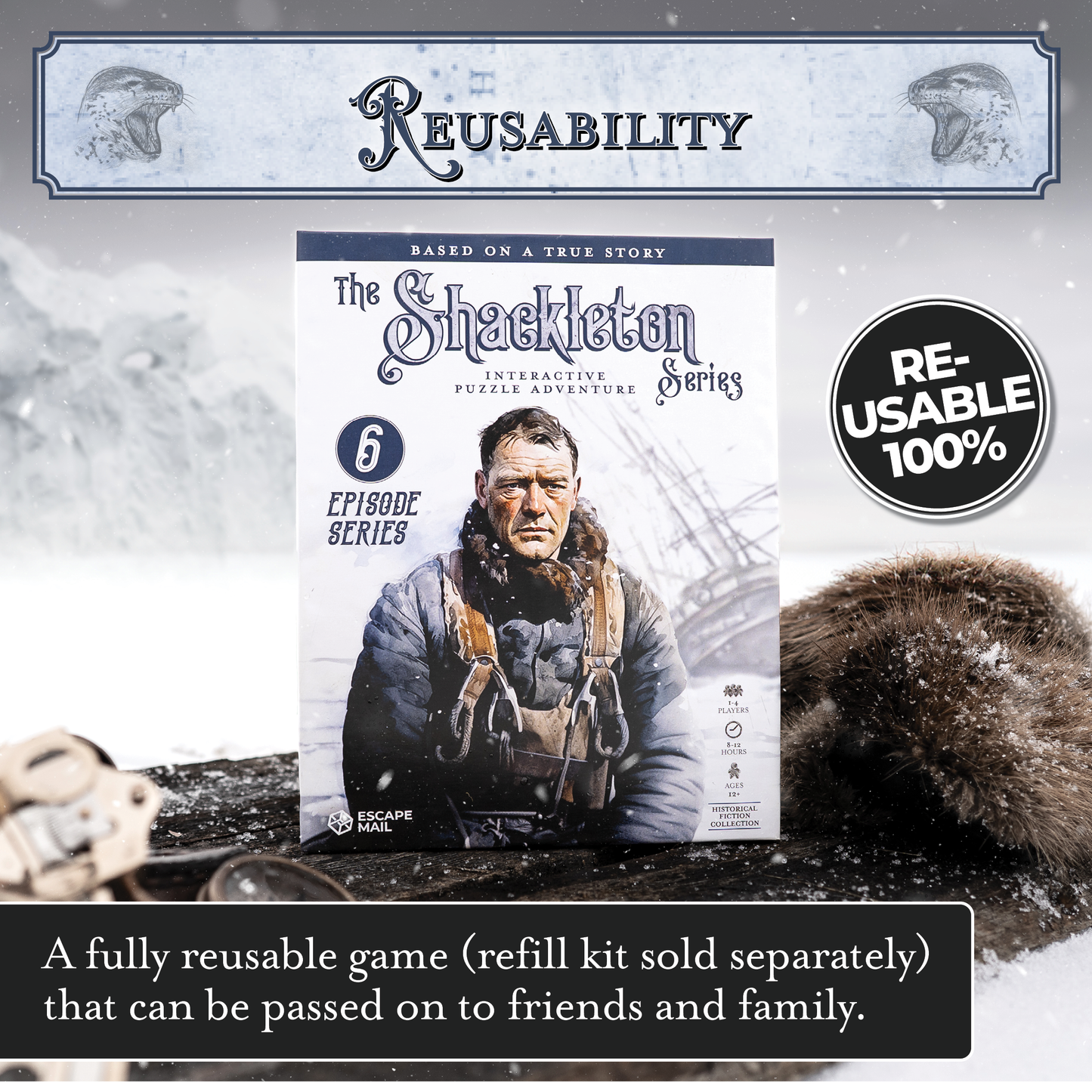 Shackleton (full series): Historic Fiction Escape Game