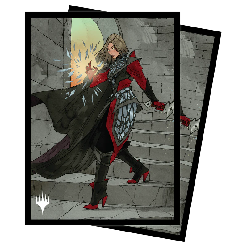 Magic the Gathering: Wilds of Eldraine Rowan, Scion of War (Borderless) Standard Deck Protector Sleeves (100ct)