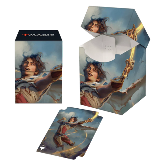 Wilds of Eldraine Kellan, the Fae-Blooded (Adventure Frame) 100+ Deck Box for Magic: The Gathering