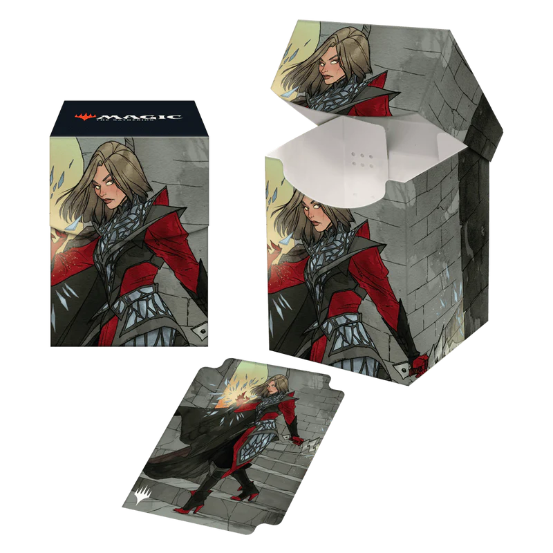 Wilds of Eldraine Rowan, Scion of War (Borderless) 100+ Deck Box for Magic: The Gathering