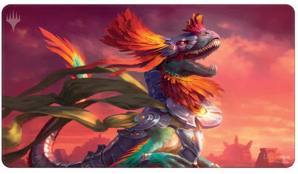 The Lost Caverns of Ixalan Pantlaza, Sun-Favored Standard Gaming Playmat for Magic: The Gathering