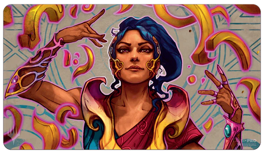 The Lost Caverns of Ixalan Saheeli, the Sun’s Brilliance Standard Gaming Playmat for Magic: The Gathering